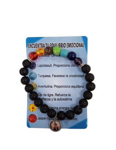 Brazalete Piedras Volcánicas V. Del Carmen