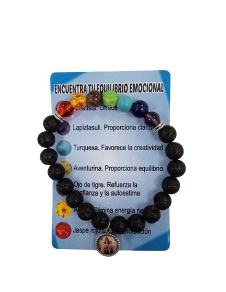 Brazalete Piedras Volcánicas V. Del Carmen