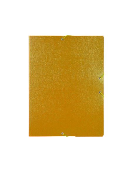 Carpeta Proyectos Liderpapel Folio Lomo 50Mm Carton Gofrado Amarilla
