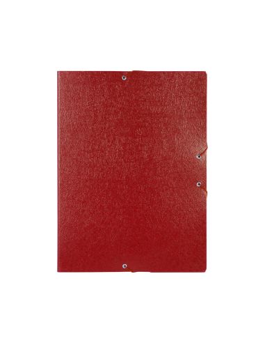 Carpeta Proyectos Liderpapel Folio Lomo 50Mm Carton Gofrado Roja
