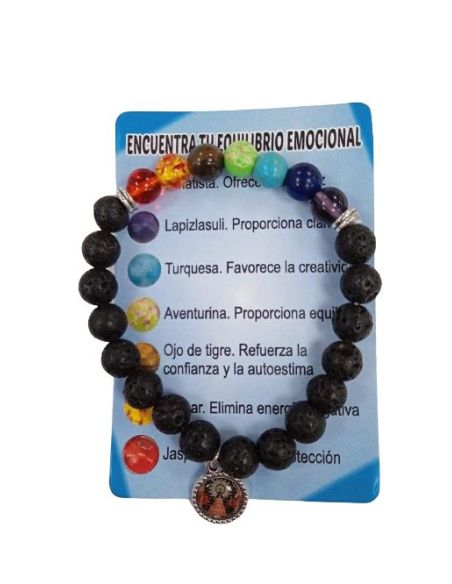 Brazalete Piedras Volcánicas V. Del Pilar