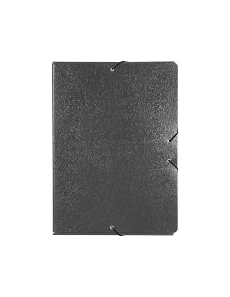 Carpeta Proyectos Liderpapel Folio Lomo 70Mm Carton Gofrado Gris