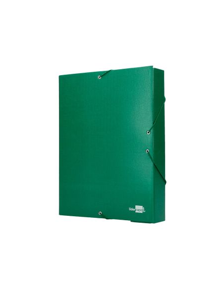 Carpeta Proyectos Liderpapel Folio Lomo 90Mm Carton Forrado Verde