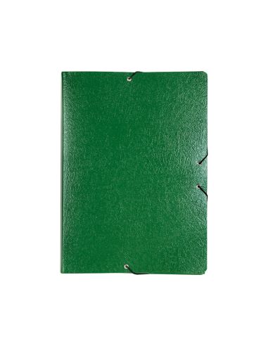 Carpeta Proyectos Liderpapel Folio Lomo 90Mm Carton Gofrado Verde