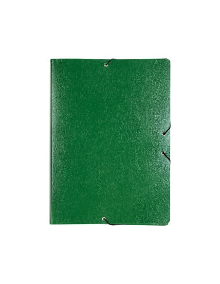Carpeta Proyectos Liderpapel Folio Lomo 90Mm Carton Gofrado Verde