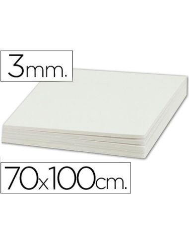 Carton Pluma Liderpapel Blanco Doble Cara 70X100Cm Espesor 3Mm
