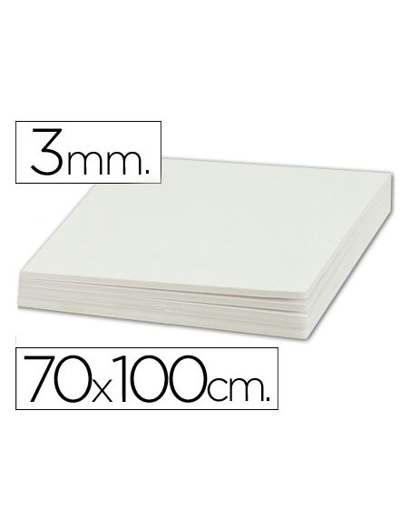 Carton Pluma Liderpapel Blanco Doble Cara 70X100Cm Espesor 3Mm