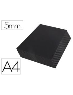 Carton Pluma Liderpapel Negro Doble Cara Din A4 Espesor 5 Mm