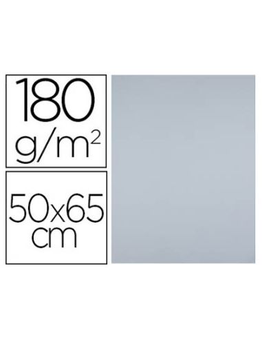 Cartulina Liderpapel 50X65 Cm 180 Gr Gris Paquete De 25 Hojas