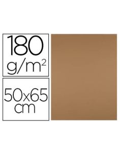 Cartulina Liderpapel 50X65 Cm 180 Gr Marron Escolar Paquete De 25 Hojas