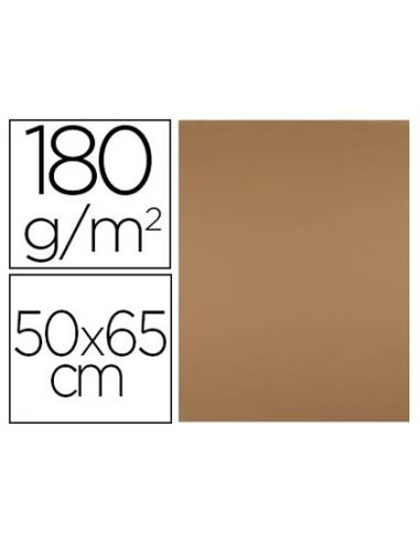 Cartulina Liderpapel 50X65 Cm 180 Gr Marron Escolar Paquete De 25 Hojas