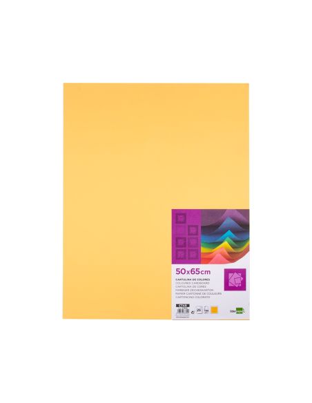 Cartulina Liderpapel 50X65 Cm 180 Gr Oro Paquete De 25 Hojas