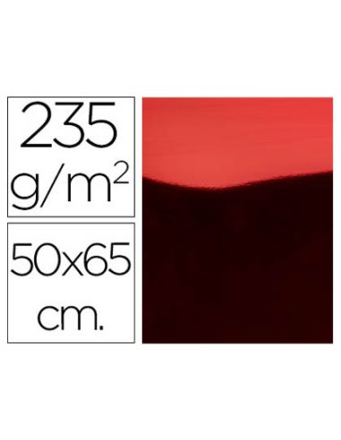 Cartulina Liderpapel 50X65 Cm 235G/M2 Metalizada Rojo