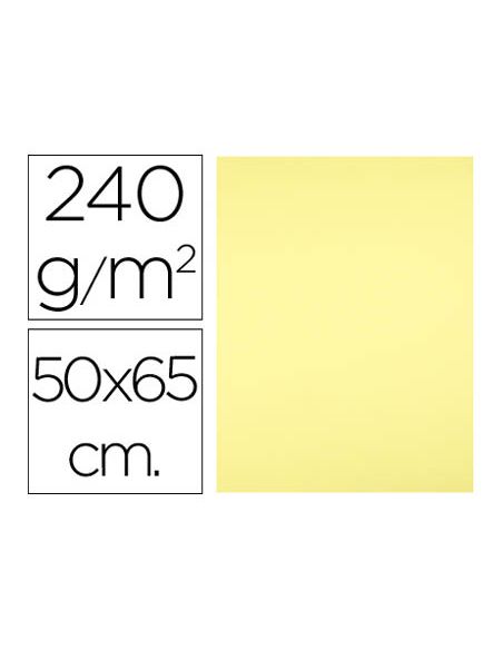 Cartulina Liderpapel 50X65 Cm 240G/M2 Amarillo Medio Paquete De 25 Hojas
