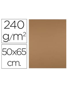Cartulina Liderpapel 50X65 Cm 240G/M2 Marron Escolar Paquete De 25 Hojas