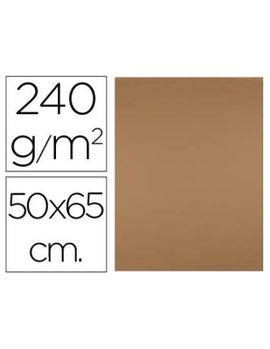 Cartulina Liderpapel 50X65 Cm 240G/M2 Marron Escolar Paquete De 25 Hojas