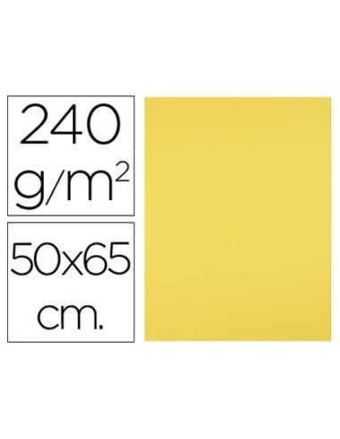Cartulina Liderpapel 50X65 Cm 240G/M2 Amarillo Limon Paquete De 25 Hojas