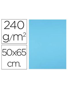 Cartulina Liderpapel 50X65 Cm 240G/M2 Celeste Paquete De 25 Hojas