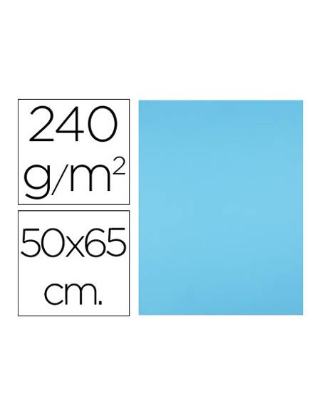 Cartulina Liderpapel 50X65 Cm 240G/M2 Celeste Paquete De 25 Hojas