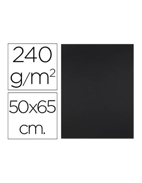 Cartulina Liderpapel 50X65 Cm 240G/M2 Negro Paquete De 25 Hojas
