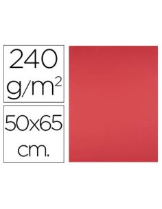 Cartulina Liderpapel 50X65 Cm 240G/M2 Rojo Paquete De 25 Hojas