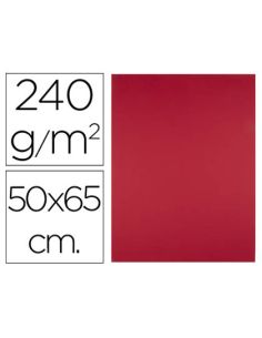 Cartulina Liderpapel 50X65 Cm 240G/M2 Rojo Navidad Paquete De 25 Hojas