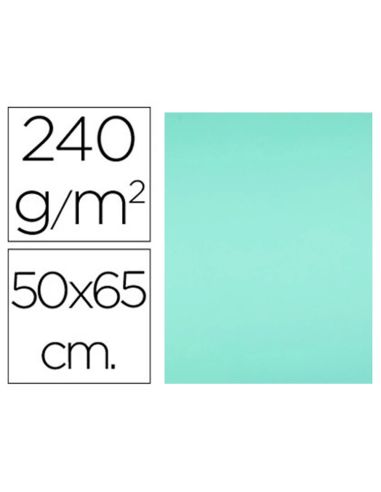 Cartulina Liderpapel 50X65 Cm 240G/M2 Verde Paquete De 25 Hojas