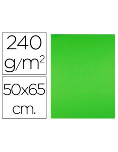 Cartulina Liderpapel 50X65 Cm 240G/M2 Verde Hierba Paquete De 25 Hojas
