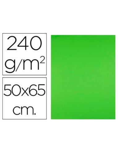 Cartulina Liderpapel 50X65 Cm 240G/M2 Verde Hierba Paquete De 25 Hojas