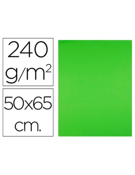 Cartulina Liderpapel 50X65 Cm 240G/M2 Verde Hierba Paquete De 25 Hojas