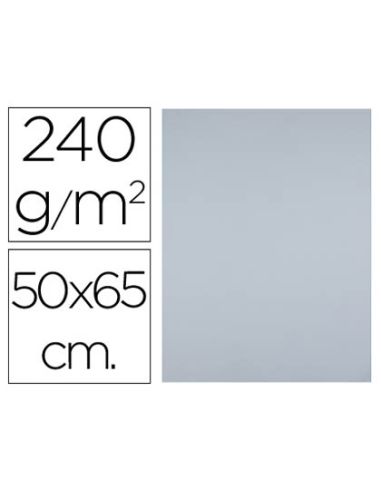 Cartulina Liderpapel 50X65 Cm 240G/M2 Gris Paquete De 25 Hojas