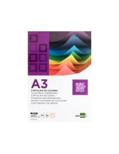 Cartulina Liderpapel A3 180G/M2 Crema Paquete De 100 Hojas 2