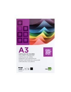 Cartulina Liderpapel A3 180G/M2 Negro Paquete De 100 Hojas 2