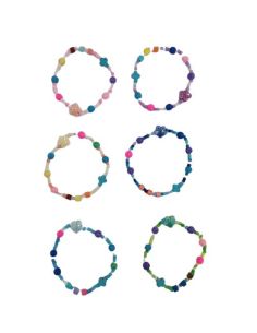 Pulsera Peque Cruz+Flor Surt. - En Vacio