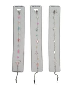 Pulsera Acero+Cruces Nacar Surt.- En Vacio