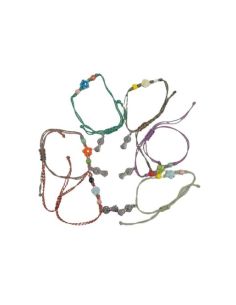 Pulsera Cordon + Flor Silueta Pilar