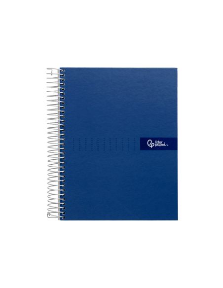Cuaderno Espiral Liderpapel A4 Micro Crafty Tapa Forrada 120H 90Gr Cuadro 5Mm 5 Bandas 4 Colores Color Azul