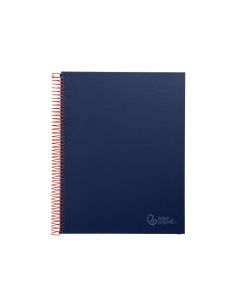 Cuaderno Espiral Liderpapel A4 Micro Jolly Tapa Forrada 140H 75Gr Cuadro 5Mm 5 Bandas 4 Taladros Color Azul 2
