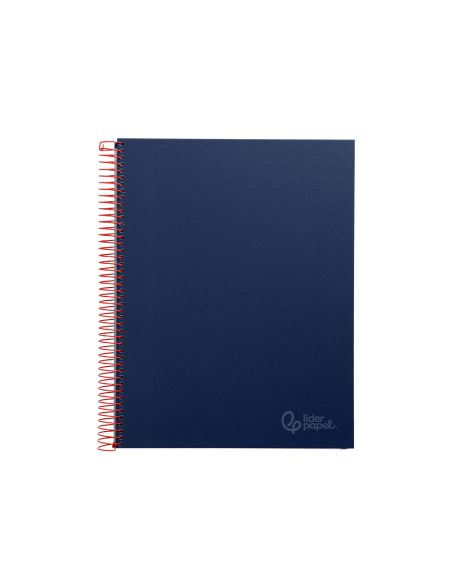 Cuaderno Espiral Liderpapel A4 Micro Jolly Tapa Forrada 140H 75Gr Cuadro 5Mm 5 Bandas 4 Taladros Color Azul