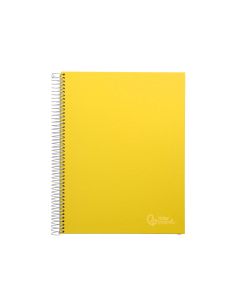 Cuaderno Espiral Liderpapel A4 Micro Jolly Tapa Forrada 140H 75Gr Cuadro 5Mm 5 Bandas 4 Taladros Color Amarillo 2