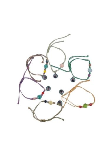Pulsera Cordón + Flor María Auxiliadora