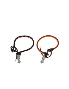 Pulsera Cordon Rojo-Amarillo - Silueta V.Pilar