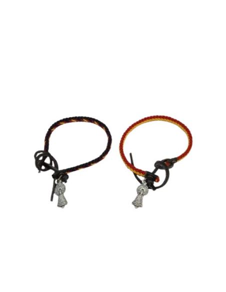 Pulsera Cordon Rojo-Amarillo - Silueta V.Pilar