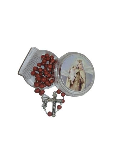 Rosario Petalo De Rosa Auténtico Con Caja V.Carmen