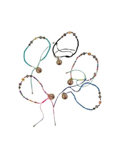 Pulsera Hilo Margarita Esmalte - V. Carmen