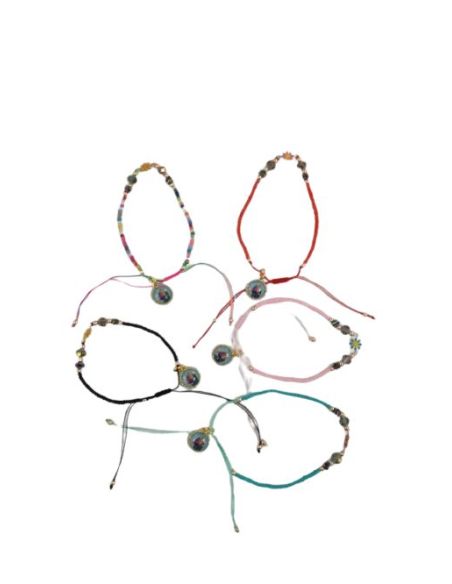 Pulsera Hilo Margarita Esmalte - Maria Auxiliadora