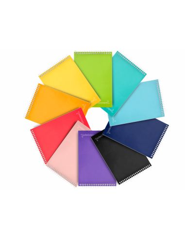 Cuaderno Espiral Liderpapel Bolsillo Dieciseiavo Apaisado Witty Tapa Dura Dura 80H 60Gr Cuadro 4 Mm Colores Surtidos