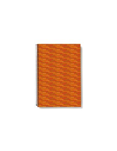 Cuaderno Espiral Liderpapel Cuarto Multilider Tapa Forrada 80H 80Gr Cuadro 4Mm Con Marg En Naranja