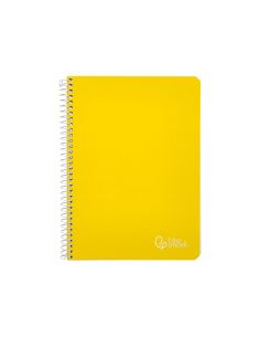 Cuaderno Espiral Liderpapel A5 Witty Tapa Dura 80H 90Gr Cuadro 4Mm Con Margen Color Amarillo 2
