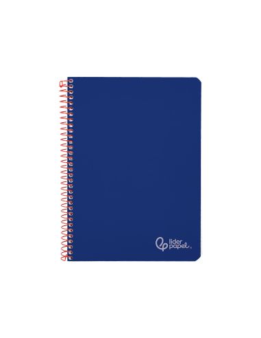 Cuaderno Espiral Liderpapel A5 Witty Tapa Dura 80H 90Gr Cuadro 4Mm Con Margen Color Azul Marino